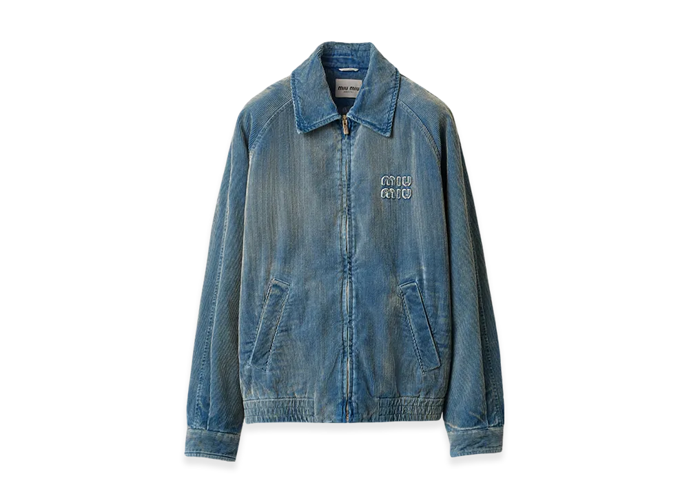 ミュウミュウ レディース ウォッシュドコーデュロイブルゾンジャケット
