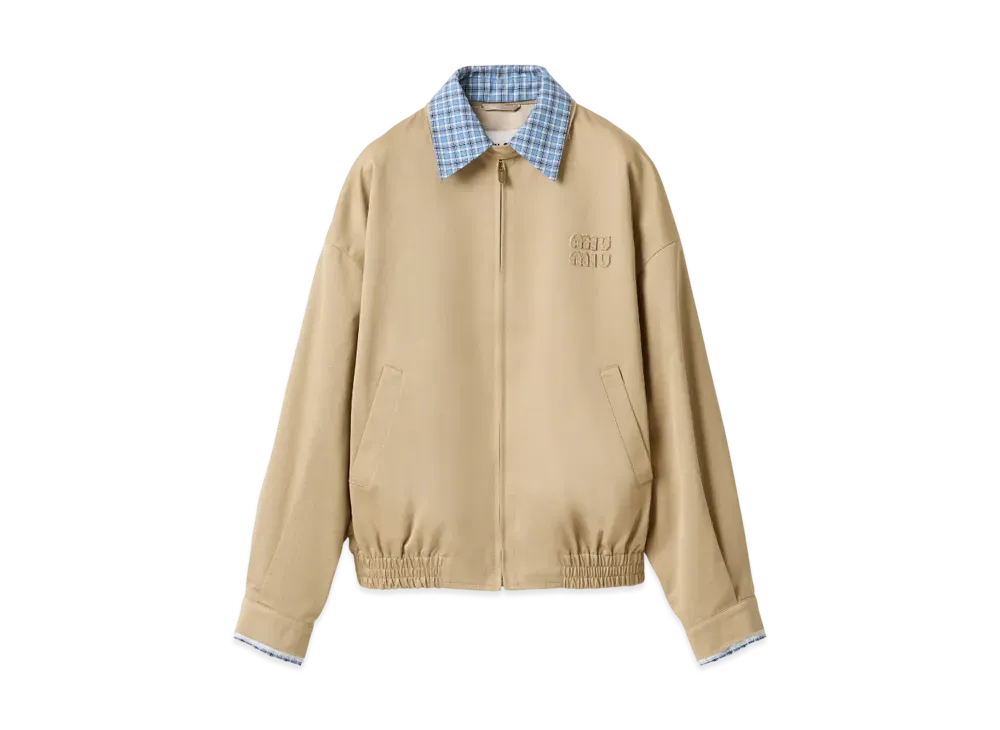 MIUMIU Women's Chino Blouson Jacket "Beige"