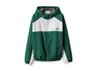 MIU MIU x New Balance Technical Poplin Hooded Jacket "Green/White"