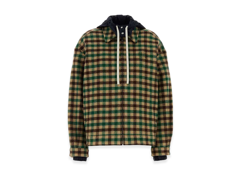 MIU MIU Women's Embroidered Wool Blend Jacket "Multicolor"