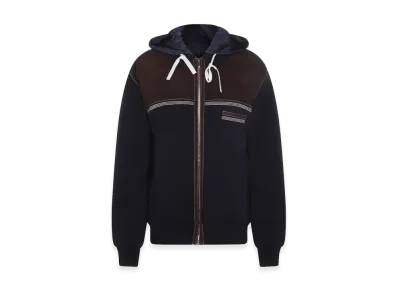 MIU MIU Women's Knit Down Jacket "Navy Blue"