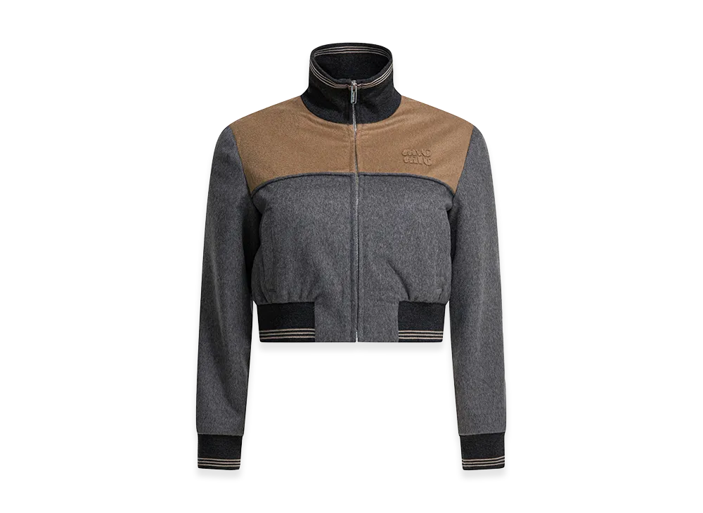 MIU MIU Women's Two-Tone Velour Jacket "Multicolor"