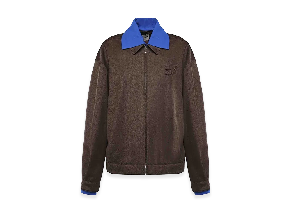 MIU MIU Women's Wool Jacket "Dark Brown"