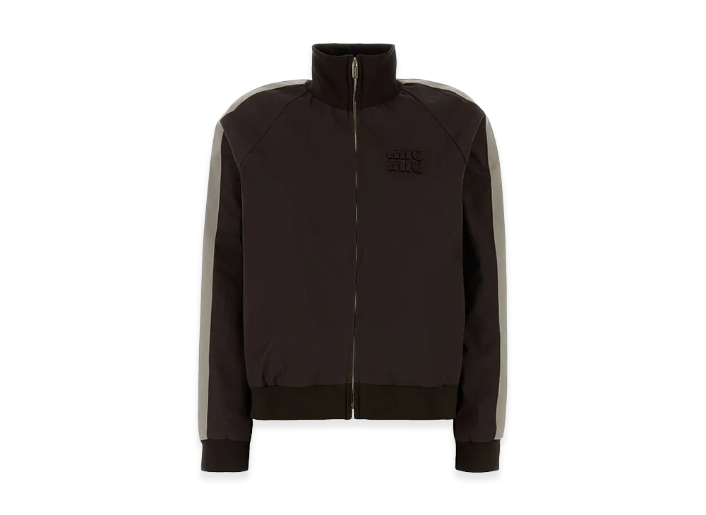 MIU MIU Women's Cotton Jacket "Chocolate Brown"