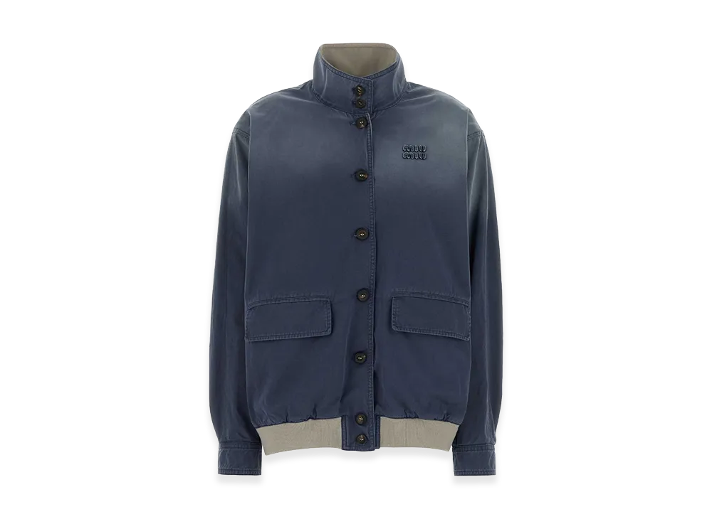 MIU MIU Women's Look 1 - Reversible Cotton Bomber Jacket "Multicolor"