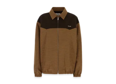 MIU MIU Women's Embroidered Cotton Jacket "Brown"