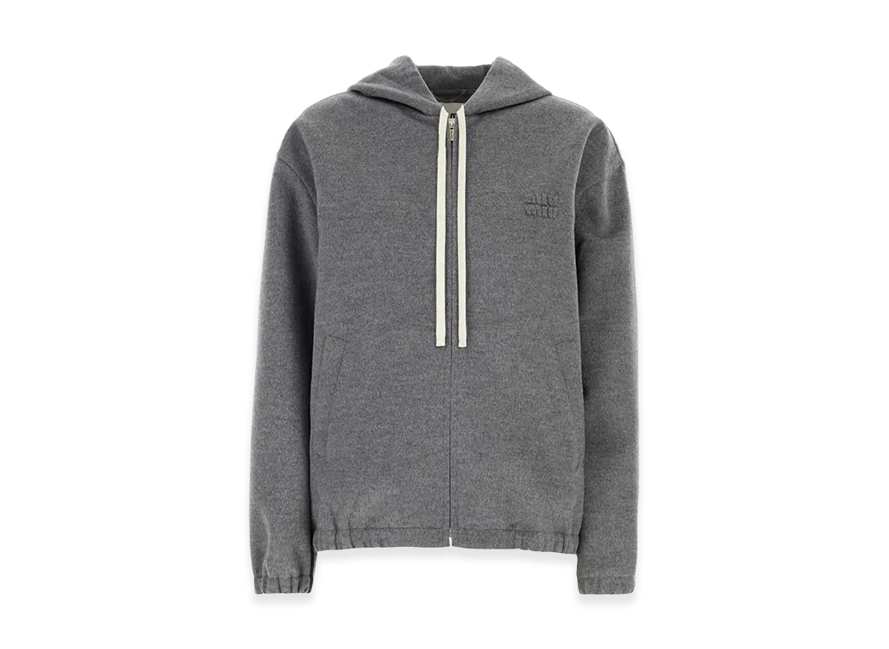 MIU MIU Women's Wool Blend Jacket "Gray"