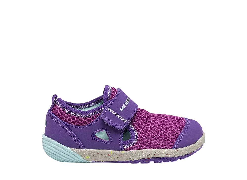 MERRELL Little Kids Bare Steps H2O Sneaker "Purple/Turquoise"