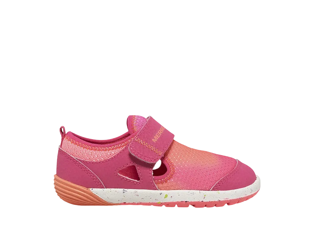 MERRELL Little Kids Bare Steps H2O Sneaker "Pink/Orange"