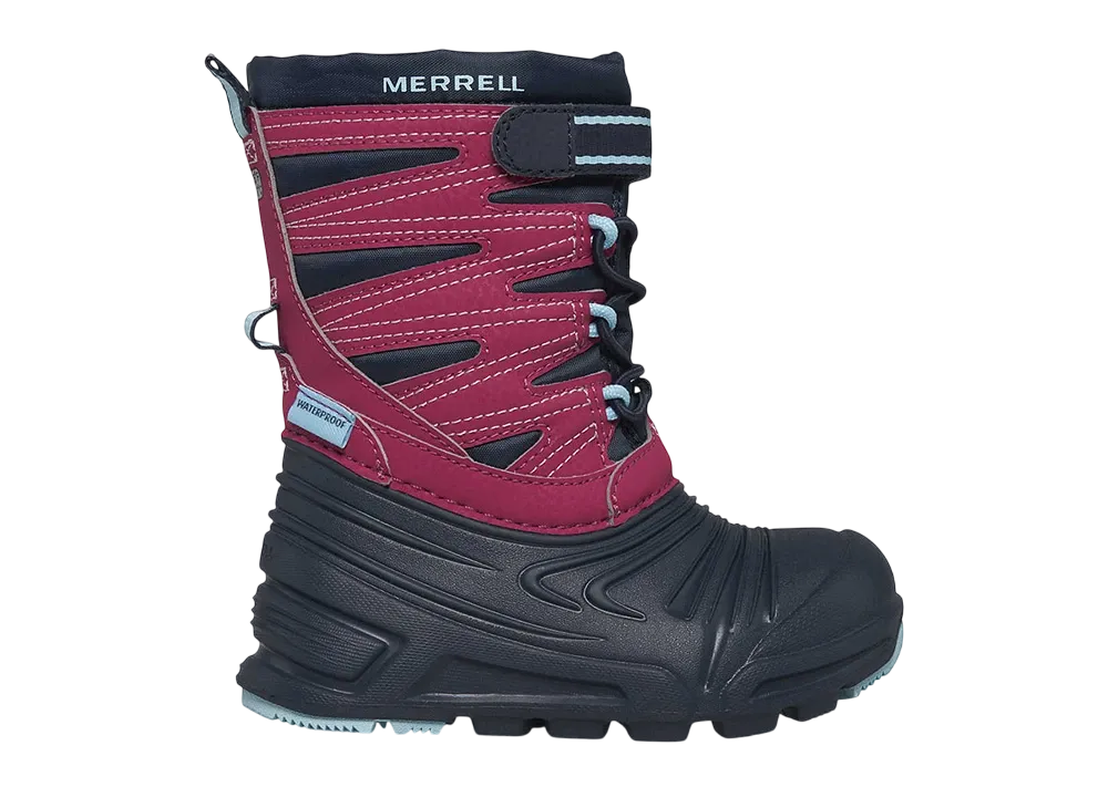 MERRELL Little Kids Snow Quest Lite 3.0 Jr Waterproof "Navy/Fucshia/Turquoise"