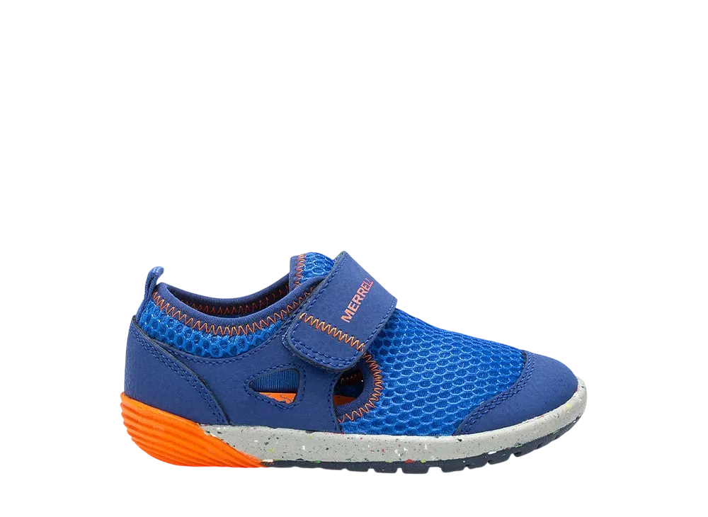 MERRELL Little Kids Bare Steps H2O Sneaker "Blue/Orange"