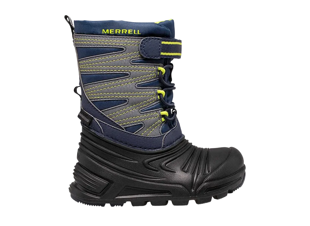 MERRELL Little Kids Snow Quest Lite 3.0 Jr Waterproof "Navy/Black/Grey"