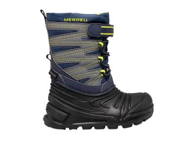 MERRELL Little Kids Snow Quest Lite 3.0 Jr Waterproof "Navy/Black/Grey"