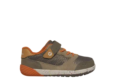 MERRELL Little Kids Bare Steps A83 "Gunsmoke/Taupe"
