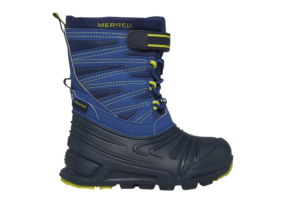 MERRELL Little Kids Snow Quest Lite 3.0 Jr Waterproof "Blue/Green"