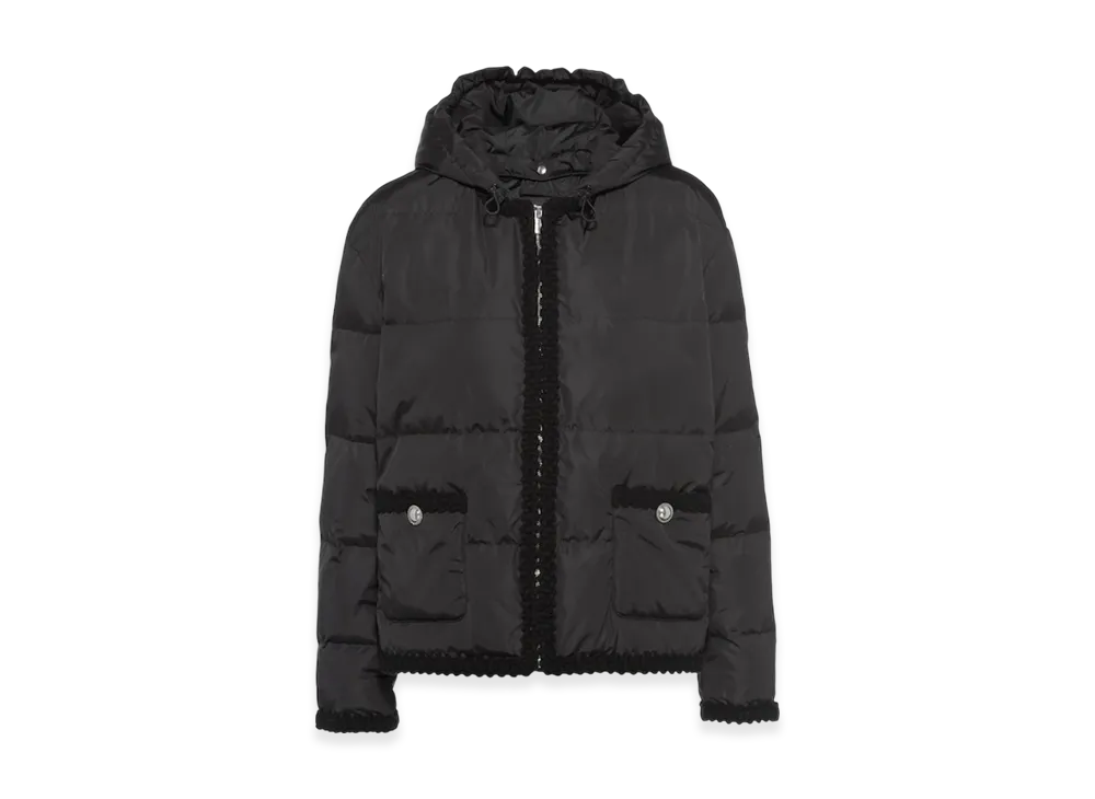 MIU MIU Women's Light Nylon Down Jacket "Black"