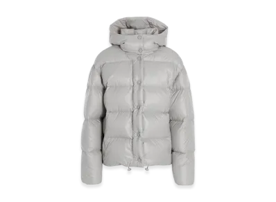 MIU MIU Women's Nylon Down Jacket "Cloudy Grey"