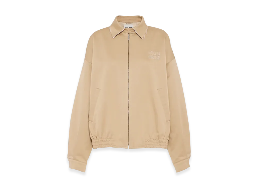 MIU MIU Women's Oversized Chino Blouson Jacket "Cord"