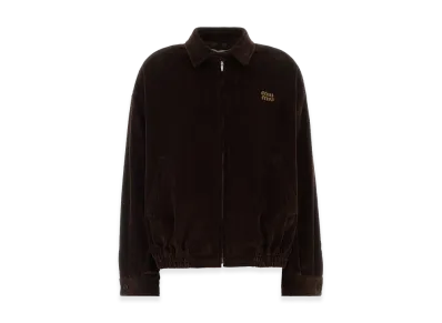 MIU MIU Women's Corduroy Jacket "Brown/Chocolate"