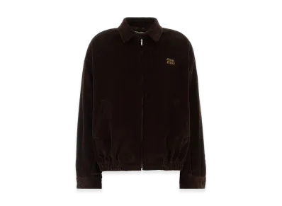 MIU MIU Women's Corduroy Jacket "Brown/Chocolate"