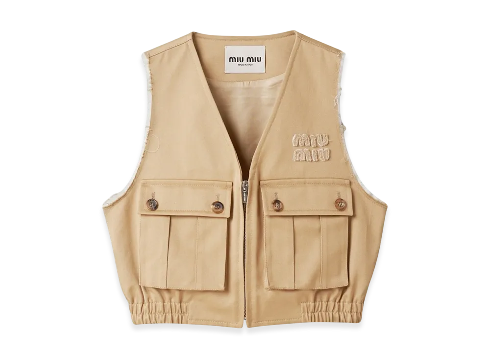 MIU MIU Women's Chino Vest "Cord"
