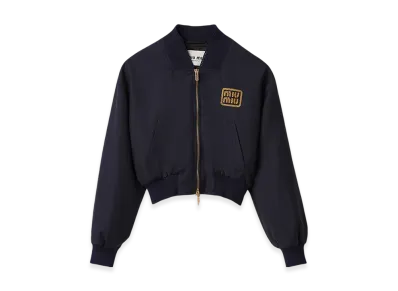MIU MIU Women's Batavia Bomber Jacket "Navy"