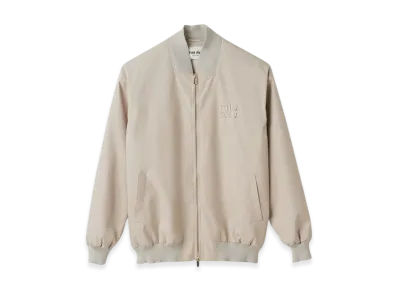 MIU MIU Women's Panama Cotton Blouson Jacket "Limestone"