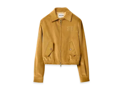 MIU MIU Women's Corduroy Blouson Jacket "Honey"