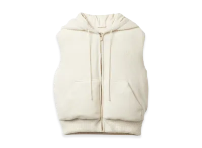 MIU MIU Women's Camel Hair Down Vest "Petal Pink"