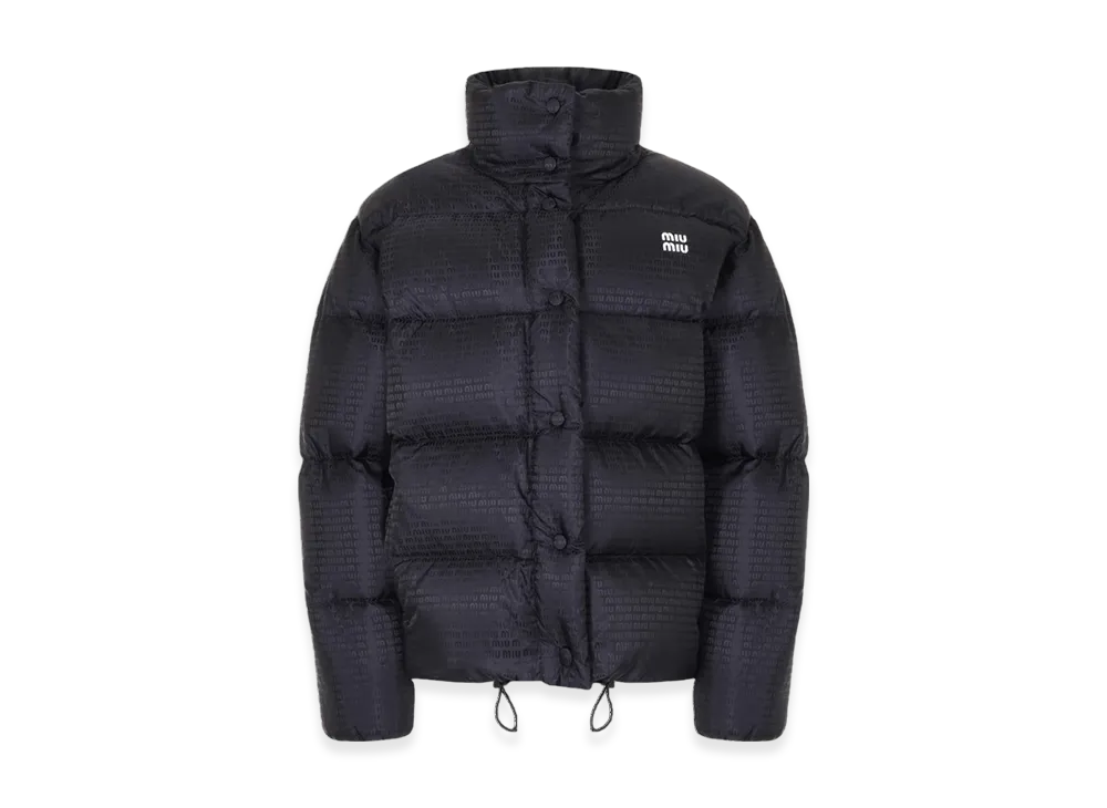 MIU MIU Women's Nylon Down Jacket "Black"