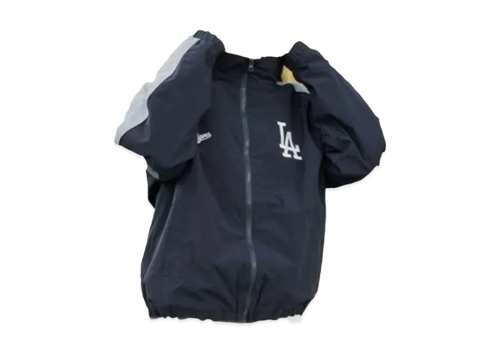 MLB Exclusive Embroidery Oversized Stand Neck Sideline Nylon Track Blouson "Dark Navy"