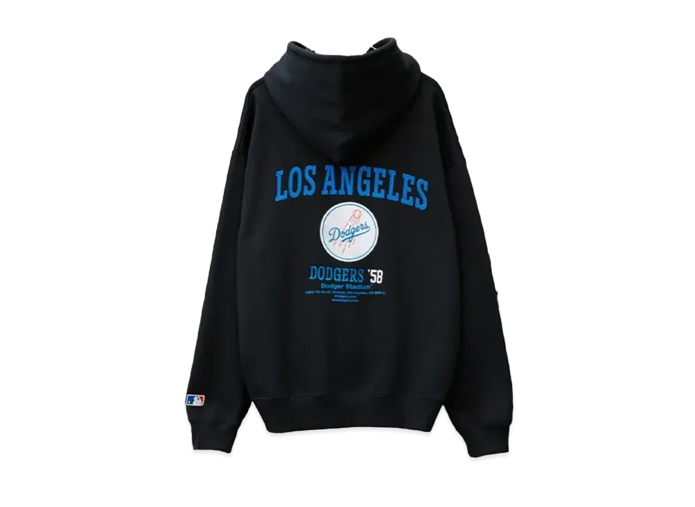 MLB Exclusive Logo Embroidery Back Design Big Silhouette Brushed Lining Pullover Hoodie "Black"