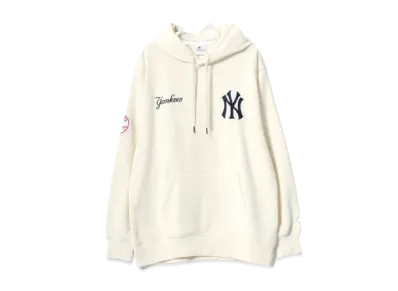 MLB Fleece Lining Logo Patch One Point Embroidery Sweatshirt Hoodie "Off White"