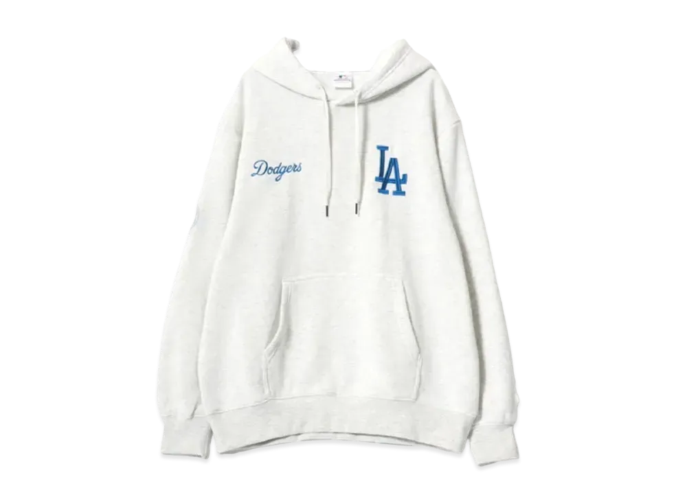 MLB Fleece Lining Logo Patch One Point Embroidery Sweatshirt Hoodie "Oatmeal"