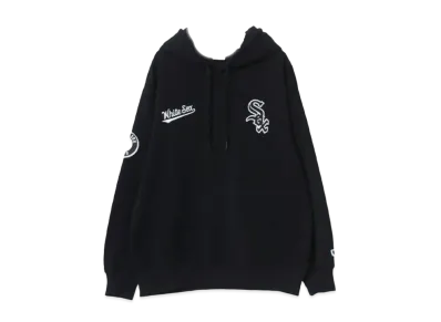 MLB Fleece Lining Logo Patch One Point Embroidery Sweatshirt Hoodie "Black"