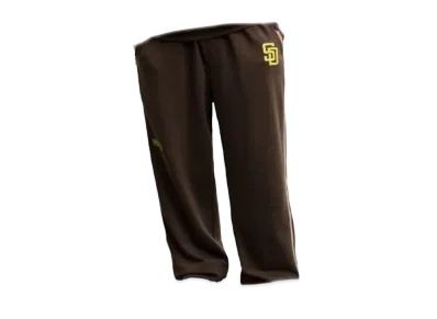 MLB Exclusive Set Up Patch Embroidery Side Line Big Silhouette Pullover Sweatpants Only "Dark Brown"