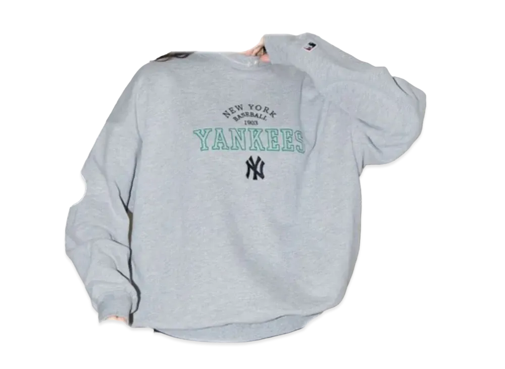 MLB x PUBLUX Exclusive Embroidered Logo Sweatshirt "Chacoal"