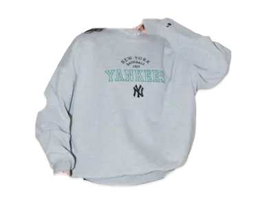 MLB x PUBLUX Exclusive Embroidered Logo Sweatshirt "Chacoal"