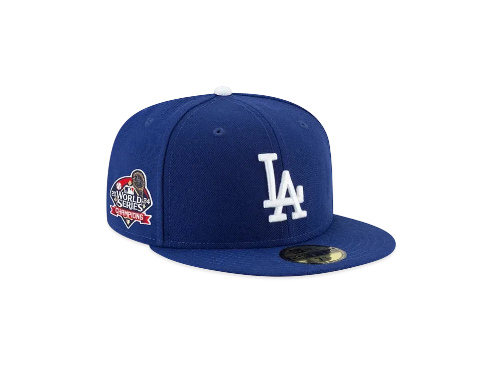 MLB Los Angeles Dodgers New Era 2024 World Series Champions Side Patch 59FIFTY "Royal"