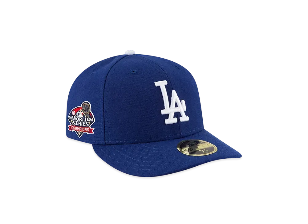 MLB Los Angeles Dodgers New Era 2024 World Series Champions Side Patch Low Profile 59FIFTY "Royal"