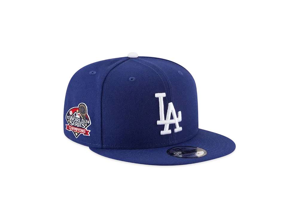 MLB Los Angeles Dodgers New Era 2024 World Series Champions Side Patch 9FIFTY "Royal"