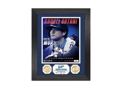 MLB The Highland Mint Dodgers Shohei Ohtani 2024 NL MVP Award Commemoration Double Coin Photo Mint