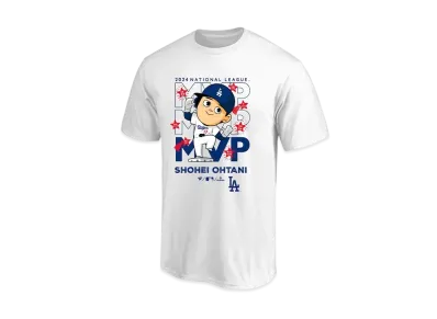 MLB Fanatics Dodgers Shohei Ohtani National League MVP 2024 Award Commemoration Illustration T-Shirt "White"