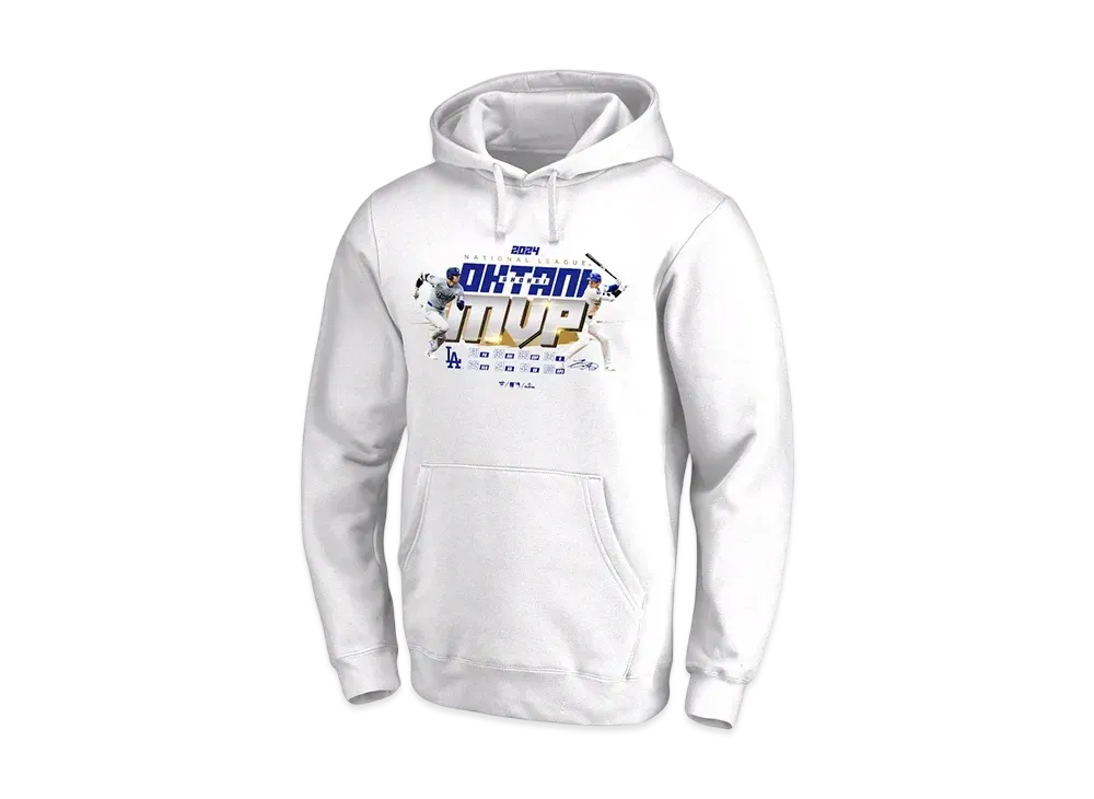 MLB Fanatics Dodgers Shohei Ohtani National League MVP 2024 Award Commemoration Hoodie "White"