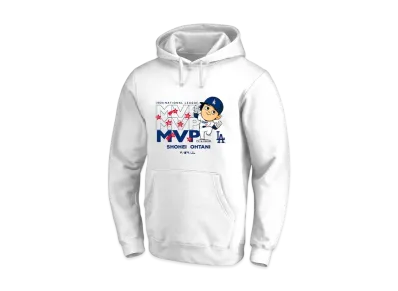 MLB Fanatics Dodgers Shohei Ohtani National League MVP 2024 Award Commemoration Illustration Hoodie "White"