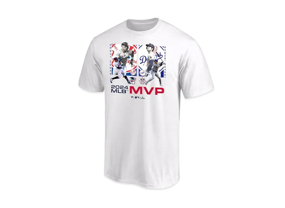 MLB Fanatics Dodgers Shohei Ohtani x Yankees Aaron Judge MVP 2024 Collaboration T-Shirt "White"
