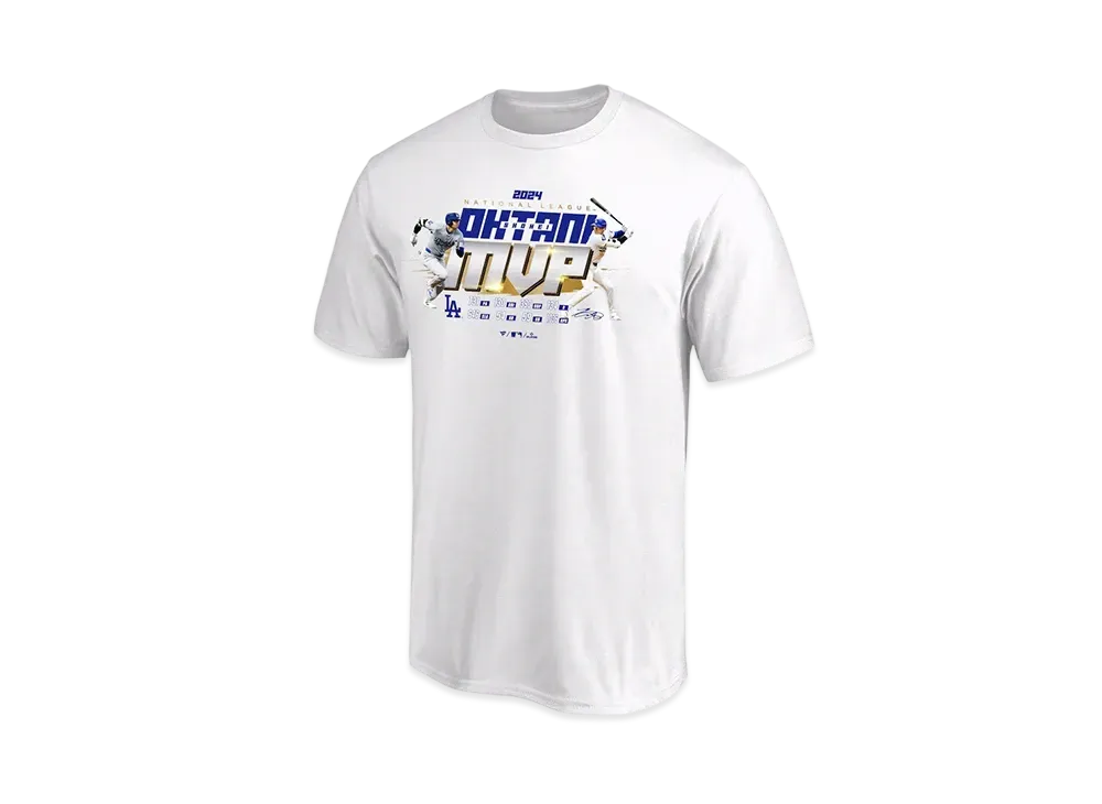 MLB Fanatics Dodgers Shohei Ohtani National League MVP 2024 Award Commemoration T-Shirt Kids "White"