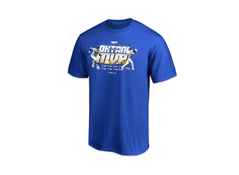 MLB Fanatics Dodgers Shohei Ohtani National League MVP 2024 Award Commemoration T-Shirt Kids "Blue"