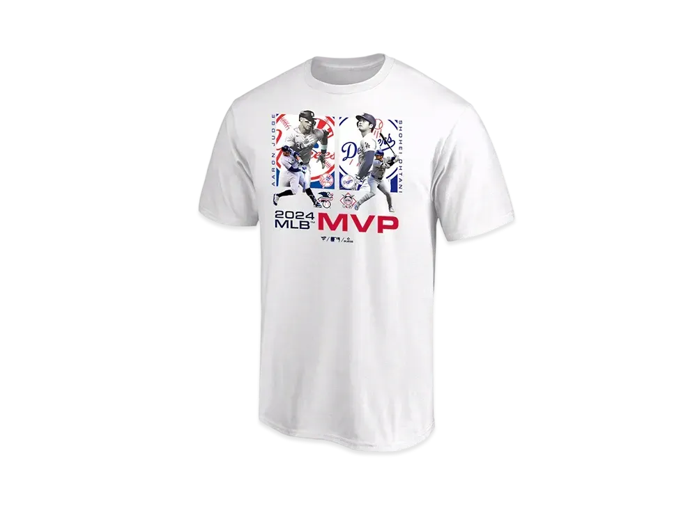 MLB Fanatics Dodgers Shohei Ohtani x Yankees Aaron Judge MVP 2024 Collaboration T-Shirt Kids "White"