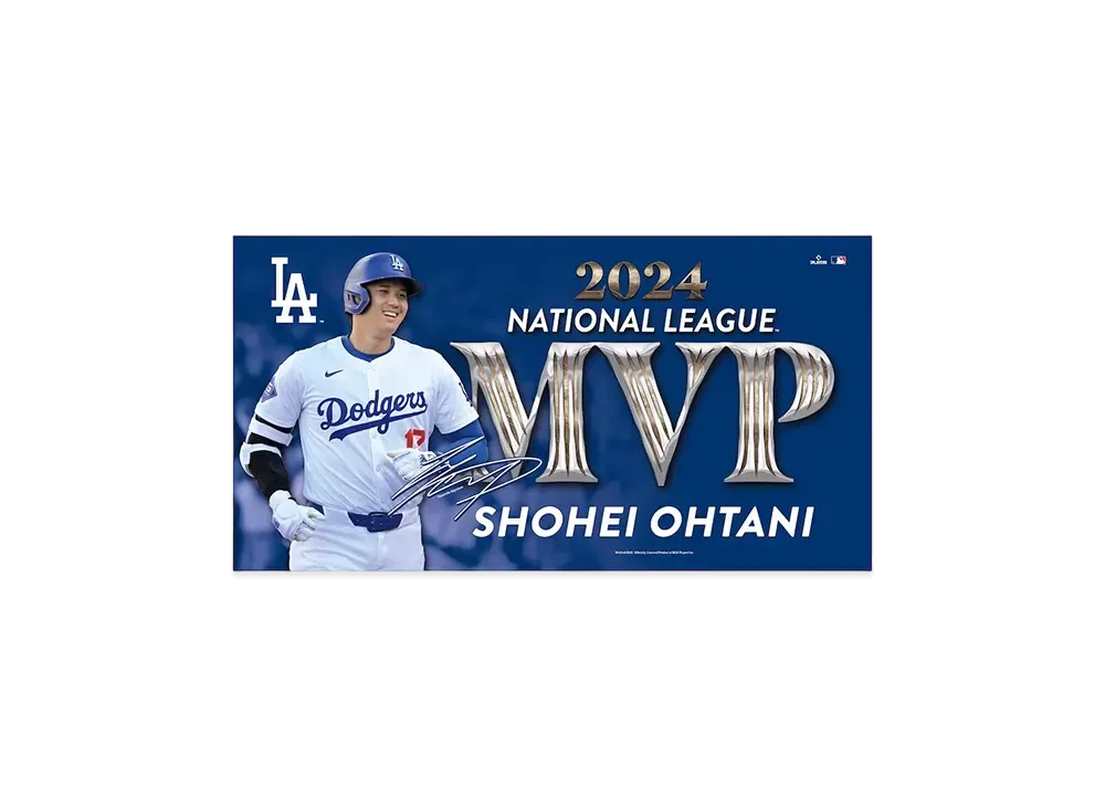 MLB Wincraft Dodgers Shohei Ohtani National League MVP 2024 Award Commemoration Towel 22x42
